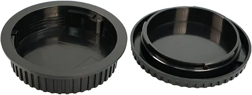 Miniatura 5 de NIYI Juego de 2 unidades, tapa del cuerpo de la cámara y tapa trasera de lente, compatible con Canon EFEF-S Mount DSLR cubierta protectora de lente