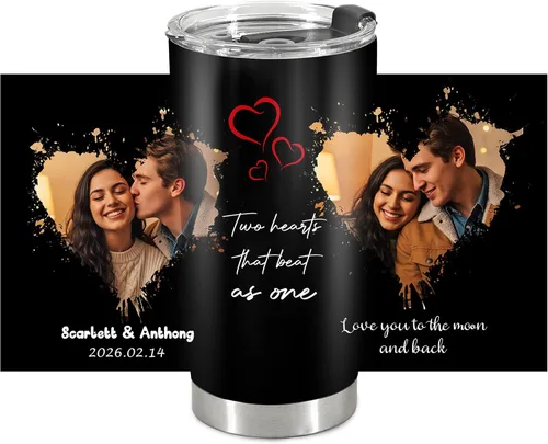 Miniatura 14 de Taza Personalizada de Viaje con Aislamiento al Vacío Personalizable con Tus Fotos y Texto Taza de Café Regalo de Navidad Cumpleaños