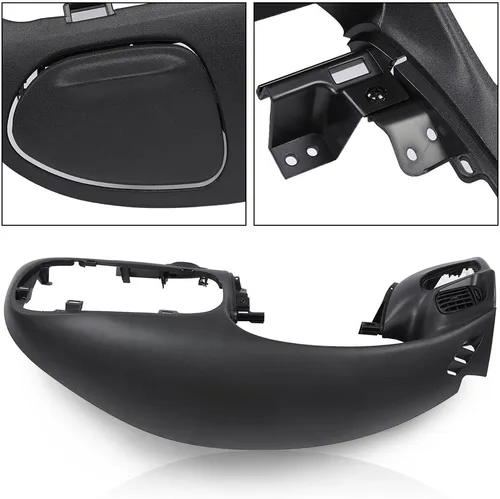 Miniatura 6 de CHEDA Bisel de tablero negro compatible con Ford F150 1997-2003/compatible con Ford Expedition 1997-2003
