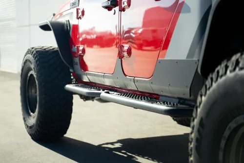Miniatura 2 de DV8 Offroad Rock Skins para el Jeep Gladiator JT 2020-2026 Protege los paneles inferiores de la carrocería de rocas y escombros Funciona