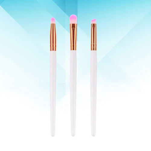 Miniatura 4 de Cepillo de maquillaje de cerdas de nailon con mango de madera, kit de brochas de rubor en polvo para mujer (T- 03-005) para mujeres y niñas