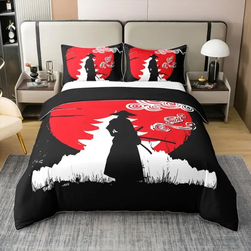 Miniatura 34 de Juego de ropa de cama 100% de algodón natural con hojas de palmera, funda de edredón Monstera con hojas tropicales, rama de hojas tropicales, funda