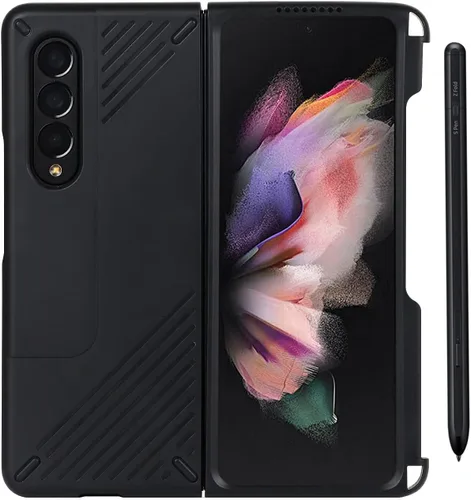 Miniatura 5 de Cavor Funda diseñada para Samsung Galaxy Z Fold 3 con soporte para bolígrafo S, protección de cuerpo completo, antiarañazos, anticaídas, resistente