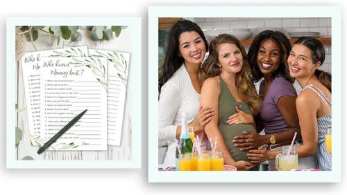 Miniatura 5 de GREENERY Baby Shower Games Who Knows Mommy Best – Paquete de 25 – Género NEUTRAL Baby Shower Juego Nuevo Parejas Coed Reveal Divertido Juego