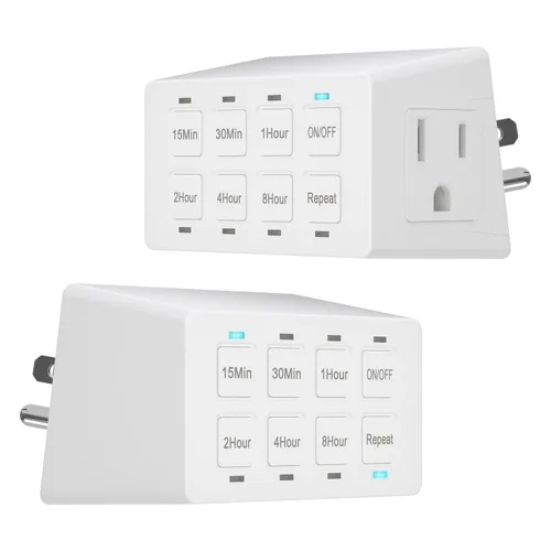 Miniatura 20 de ENERLITES Interruptor temporizador de cuenta regresiva de 1 hora, 1-5-10-20-30-60 minutos, para ventiladores de baño, calentadores, luces, indicador