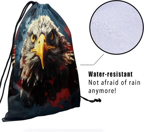 Miniatura 228 de Bolsa de agarre de gimnasia de piel de animal, bolsa de gimnasia con cordón ajustable, bolsa de cuerda para fauna silvestre, Mariposas Galaxy