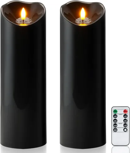 Miniatura 8 de Homemory - Velas recargables sin llama, velas LED, velas operadas por baterías con control remoto y temporizadores, impermeables para exteriores