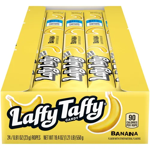 Miniatura 3 de Laffy Taffy Rope - Caja de 24 (banana)