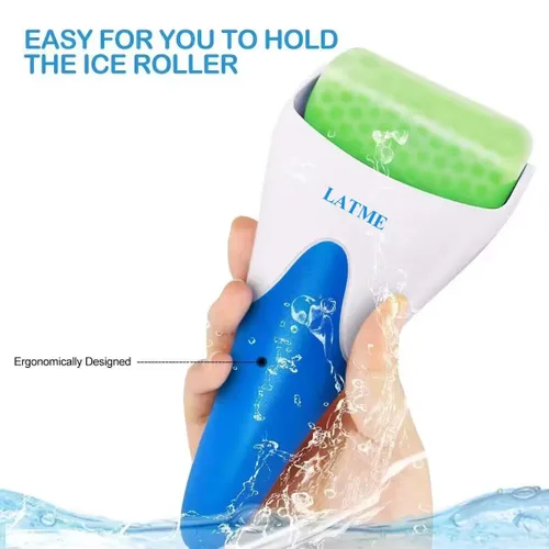 Miniatura 5 de LATME Rodillo de hielo para cara y ojos, regalo para el día de la madre, ayuda con un hinchazón, migraña, alivio del dolor y lesiones menores, Verde