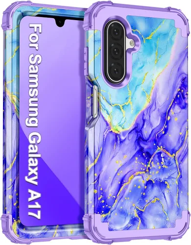Miniatura 17 de Casetego Funda para Galaxy A16 5G, Tres Capas de Alta Resistencia Robusta a Prueba de Golpes, Protección Completa Rugosa de PC Duro + Parachoques
