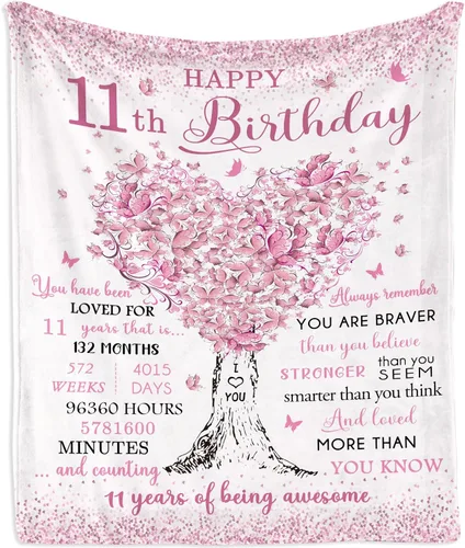 Miniatura 11 de Regalos para niñas de 9 años, manta de 60 x 50 pulgadas, regalos para niñas de 9 años, ideas de regalo de cumpleaños, regalos de 9º cumpleaños