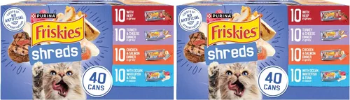 Miniatura 15 de Purina Friskies - Paquete variado de alimentos húmedos para gatos en salsa, trizas sabrosas con cena de res, pavo y queso, cena de pollo y salmón