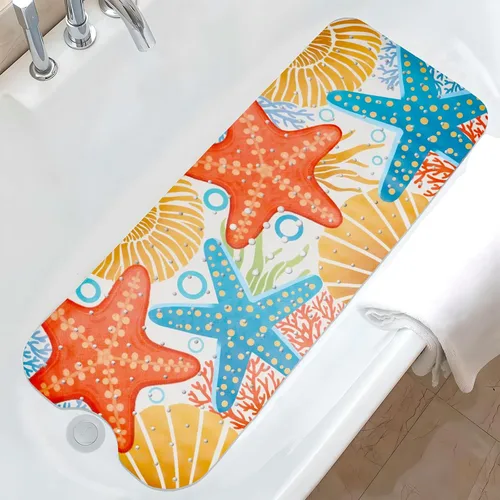 Miniatura 14 de Tapete de baño de sirena antideslizante, bonito tapete de baño de goma para bañera, tapete de baño para niños y niñas pequeñas, tapete de ducha