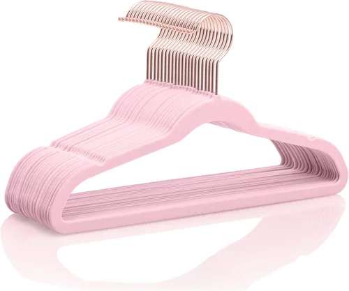 Miniatura 22 de MIZGI Perchas de terciopelo para niños, perchas antideslizantes para niños grandes, perchas de 14 pulgadas para jóvenes, ropa para adolescentes