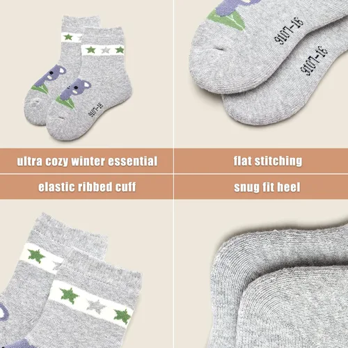 Miniatura 4 de Calcetines de invierno para niños calcetines térmicos de rizo para niños paquete de 6