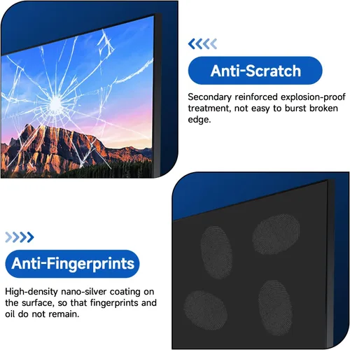 Miniatura 6 de Paquete de 2 cubiertas antideslumbrantes para pantalla de computadora de 23 pulgadas, protección ocular, película antirreflejos mate para 23
