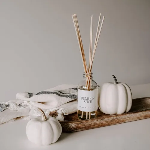 Miniatura 4 de Sweet Water Decor Juego de difusor de varillas de Pumpkin Spice, clavo, canela y vainilla, difusores de aroma para el hogar, fragancia de larga
