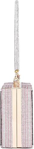 Miniatura 3 de Bolso de mano de dólar para mujer de Covelin bolso de mano de noche con diamantes de imitación