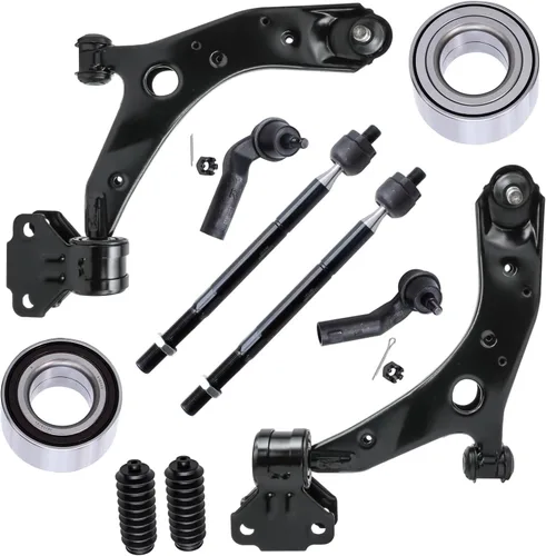 Miniatura 66 de Detroit Axle - Kit de nudillos de dirección delantera izquierda para Ford Edge Lincoln MKX 07-10, cojinete de rueda del lado del conductor, nudillo