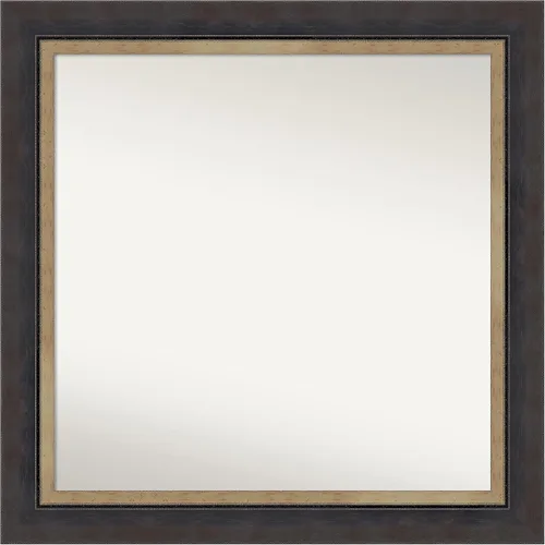 Miniatura 305 de Amanti Art Espejo personalizado, espejo de baño negro Astor, espejo de pared o espejo de tocador de baño sobre el fregadero (25 x 25 pulgadas)