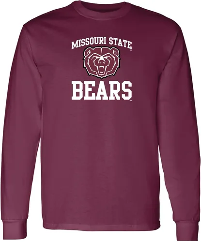 Miniatura 179 de NCAA oficial de College – University Team Color Arco Logo Manga Larga