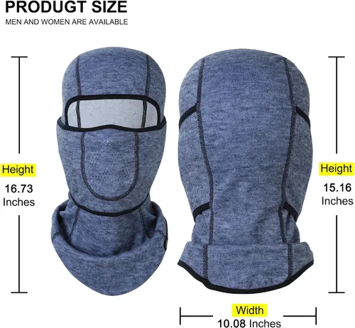 Miniatura 8 de Pasamontañas de esquí, máscara facial cálida para clima frío, invierno, esquí, snowboard, motociclismo, pesca en hielo, hombres
