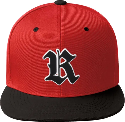 Miniatura 963 de Daxton Gorra clásica con visera de billete plano con letras del alfabeto inglés antiguo de la A a la Z
