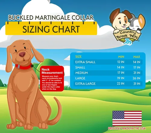 Miniatura 2 de Country Brook Petz - Oh My Dog Martingale con hebilla de lujo - Colección Dog's Life con diseños divertidos (5/8 pulgadas, extra pequeña)