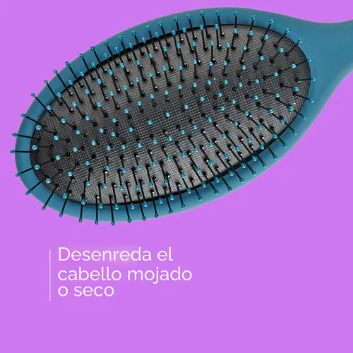 Miniatura 3 de Conair Juego de Cepillos Desenredantes para Cabello, Paquete de 3 Cepillos Desenredantes para Cabello Húmedo o Seco, Desenredante Suave para Todo