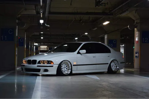 Miniatura 3 de iJDMTOY Lentes semisclaras ámbar Full LED Fender Blink Side Marker Luces indicadoras de señal de giro compatibles con BMW 1996-2003 E39 525i 528i