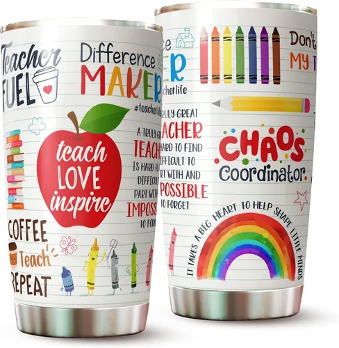 Vaso para profesores – Regalos para apreciación del profesor – Taza para profesores – Taza para profesores – Vaso de agradecimiento al profesor –