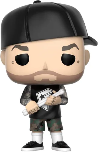 Miniatura 2 de Funko Pop Rocks: Blink 182 - Figura coleccionable de Travis Barker, multicolor