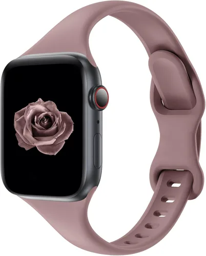 Miniatura 20 de Acrbiutu - Correas compatibles con Apple Watch de 38, 40, 41, 42, 44, 45, 46 y 49 mm, delgada, de silicona, para iWatch serie Ultra, 10, 9, 8, 7, 6