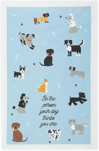 Miniatura 3 de DII Everyday Pets Kitchen Collection - Juego de paños de cocina absorbentes, 18x28, Dog Person, 3 unidades Perro Persona