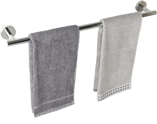 Miniatura 30 de TocTen - Barra de toalla de baño. Soporte de toalla de baño de acero inoxidable grueso SUS304, barra de toalla resistente para cuarto de baño