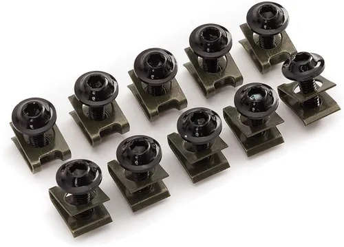Miniatura 5 de 30 unids M6 0.236 in motocicleta carenado cuerpo tornillo tornillo spire velocidad sujetador tuerca ajuste para S1000RR CBR1000RR Ninja ZX10R