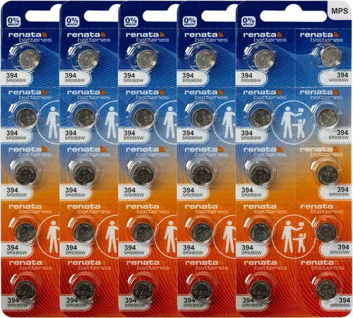 Miniatura 8 de Renata 394 SR936SW Baterías – 1.55 V Óxido de Plata 394 Batería de reloj (2 unidades)