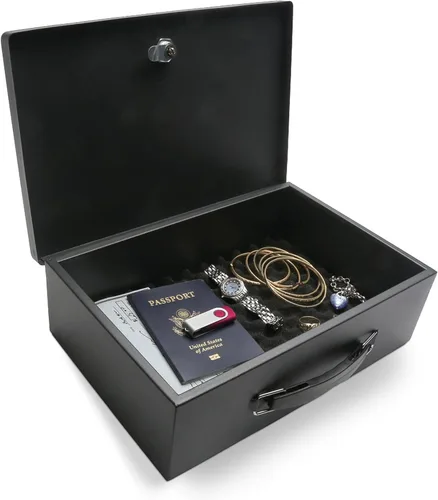 Honeywell Cajas de seguridad y cerraduras de puerta - Caja de seguridad pequeña para el hogar - Caja de seguridad resistente al fuego con llaves