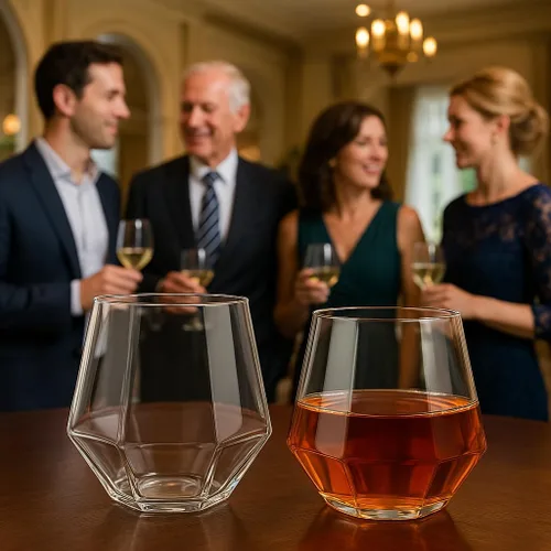 Miniatura 8 de Oojami 40 vasos de diamante de 12 onzas irrompibles de plástico sin tallo, para vino, champán, whisky, elegantes, duraderos, desechables