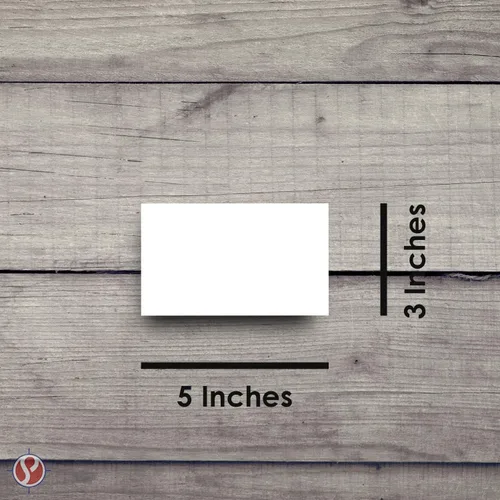 Miniatura 5 de 3" x 5" White Memo Pads w/ Chipboard on the Back – Blank White Writing Pads for Taking Notes, To-Do Lists, Reminders, Sketches Gummed Top, Easy