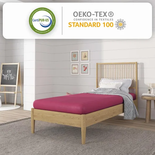 Miniatura 8 de NapQueen Colchón de Espuma Viscoelástica Twin de 5 Pulgadas, Sensación Media, Certificado CertiPUR-US, Cama en una Caja, Funda de Tela Suave