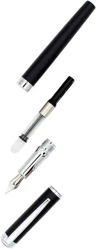 Miniatura 4 de Pluma estilográfica de acero inoxidable, pluma estilográfica de punta fina, pluma de negocios, pluma estilográfica de luz, para regalo, escuela