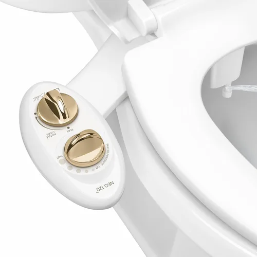 Miniatura 12 de Luxe Bidet Neo 120 (serie elite). Boquilla de autolimpieza. Accesorio de bidé mecánico no eléctrico de agua dulce para baño con fuertes válvulas