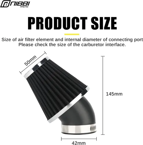 Miniatura 2 de NIBBI Filtro de aire, filtro de aire de 1.654 pulgadas, para motocross y cuatrimoto