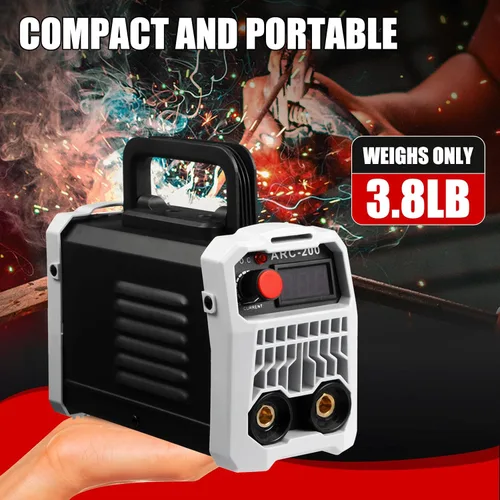 Miniatura 2 de Soldador de palo ARC200 110V, mini máquina de soldadura eléctrica portátil, soldador inversor IGBT con protección de seguridad y control