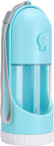 Miniatura 5 de Botella de bebida plegable para mascotas, dispensador de agua portátil para perros y gatos, taza de viaje telescópica con botón de bloqueo de agua