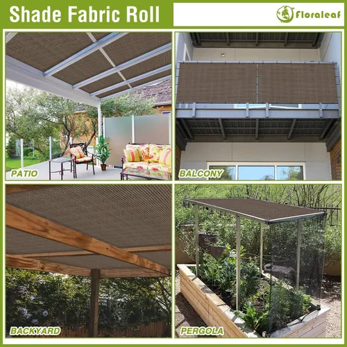 Miniatura 4 de Tela de sombra para exteriores de 8 x 25 pies, rollo de tela con 95% de bloqueo UV, para pérgola, cochera, patio, terraza, toldo, jardín, patio