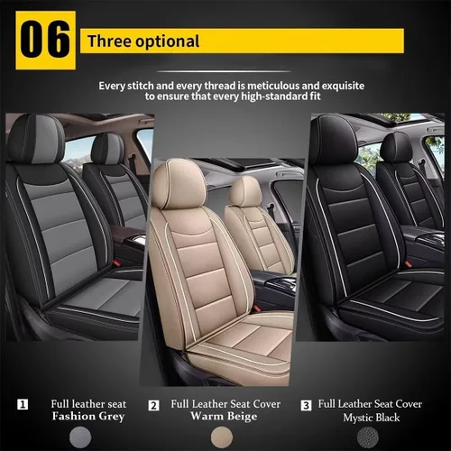 Miniatura 7 de YORKNEIC 2 fundas de asiento delantero de automóvil para Ford Edge 2007-2025 2026, transpirables, impermeables, de piel sintética, compatibles