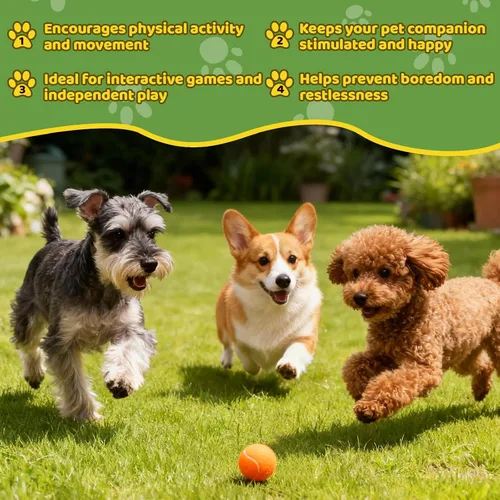 Miniatura 7 de Paquete de 20 pelotas de tenis para perros, pelota de juguete para perros de 2 pulgadas con bolsa de malla, pelotas de tenis pequeñas para mascotas