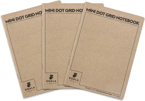 Miniatura 24 de KOALA TOOLS Mini cuaderno de papel cuadriculado 5" x 7", 60 pp. - Juego de cuadernos de campo cuadriculado, cuadrícula y gráficos - Para uso